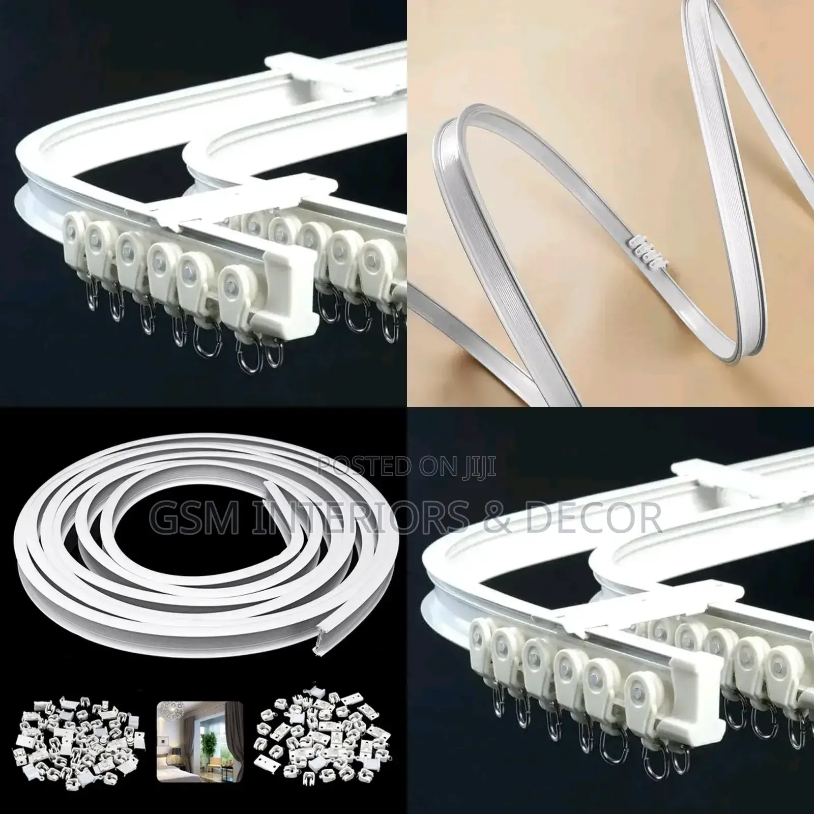 Bendable Aluminium Rails for Partition