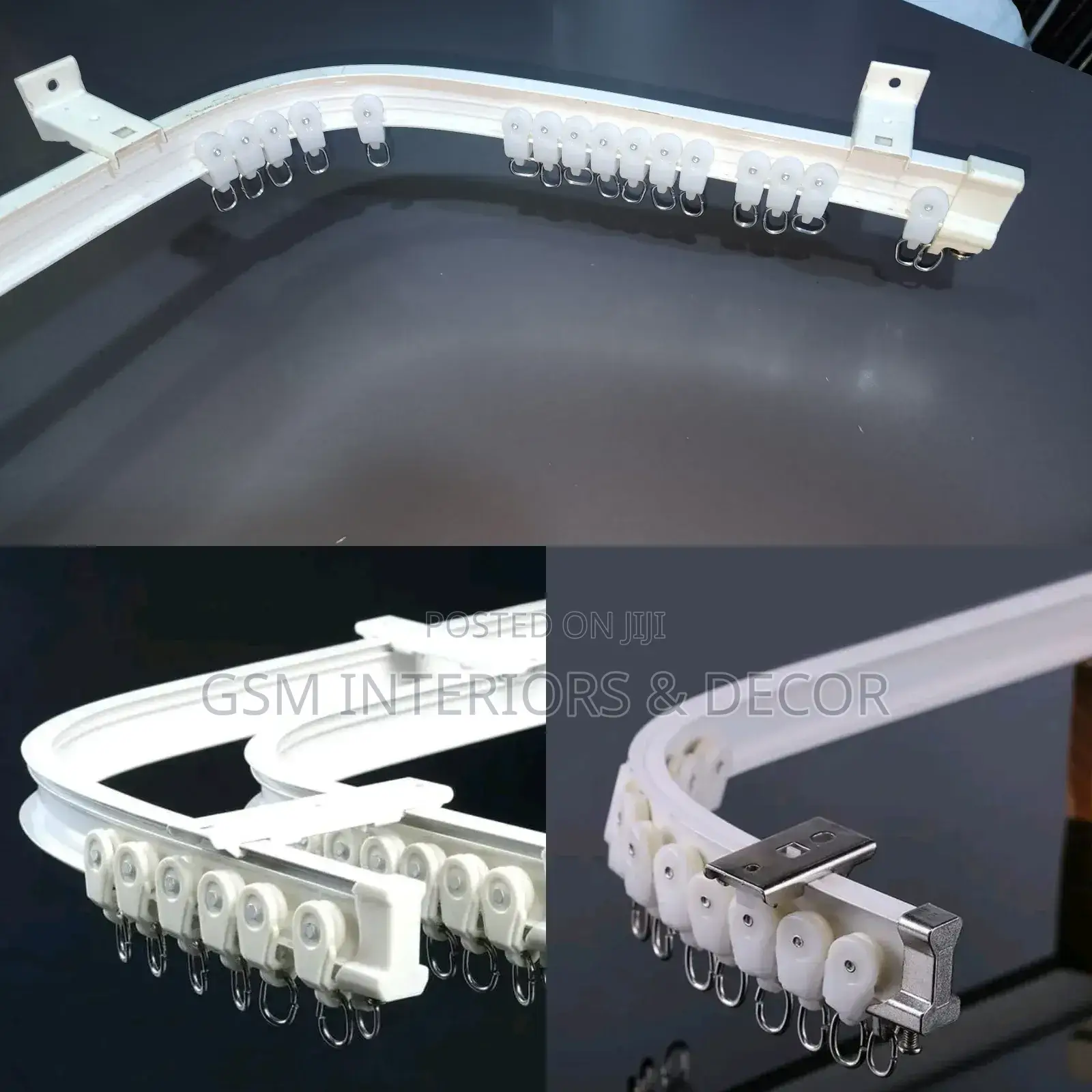 Bendable Aluminium Curtain Rails With Brackets