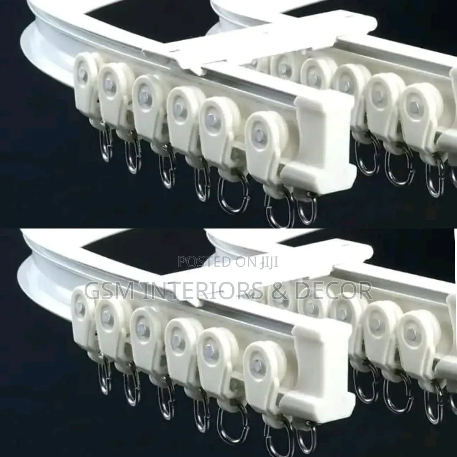 Aluminium Curtains Rails Runners Bendable Rails Runners
