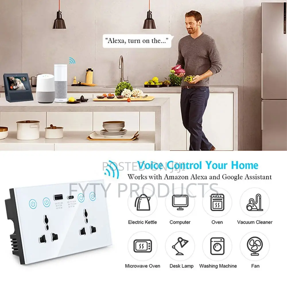 WIFI Smart Twin Scoket With Type C Port