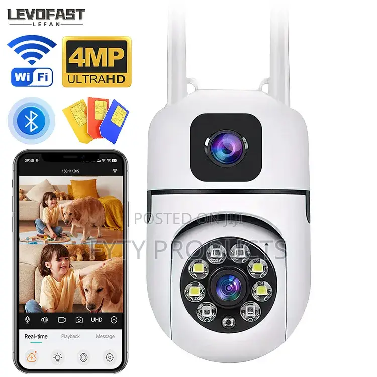 WIFI Dual Lens CCTV Wireless Home Security IP Camera