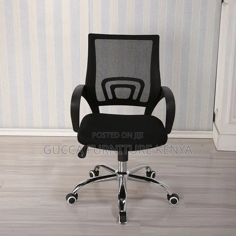 Office Chairs:Black Mesh Ergonomic Swivel Computer Chair