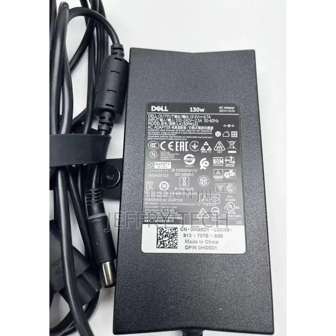 Dell 130W 19.5V, 6.7A Charger La130pm121 AC Power Adapter Ch