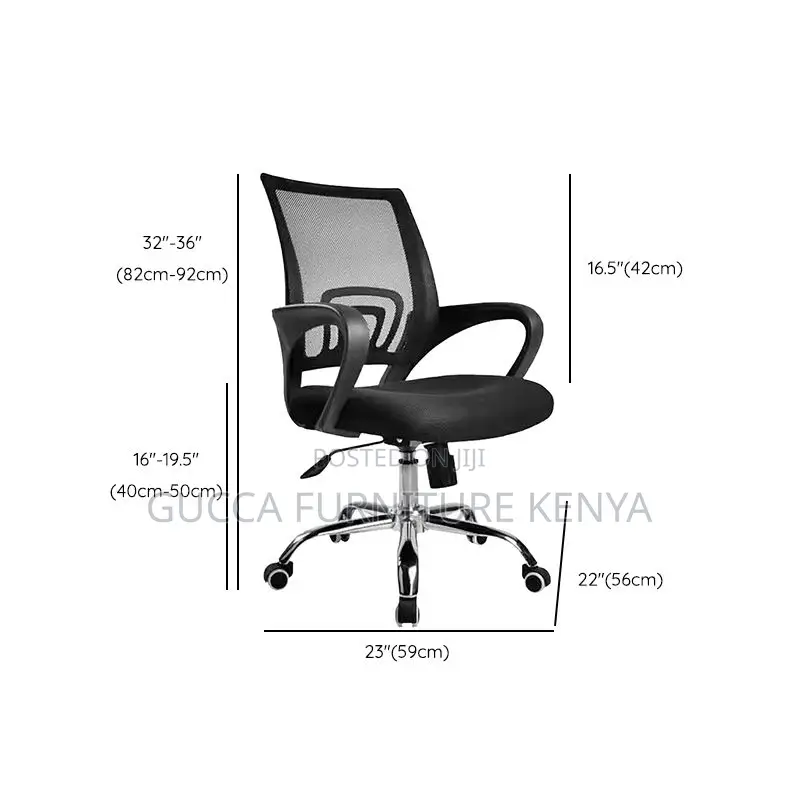 Office Chairs:Black Mesh Ergonomic Swivel Computer Chair