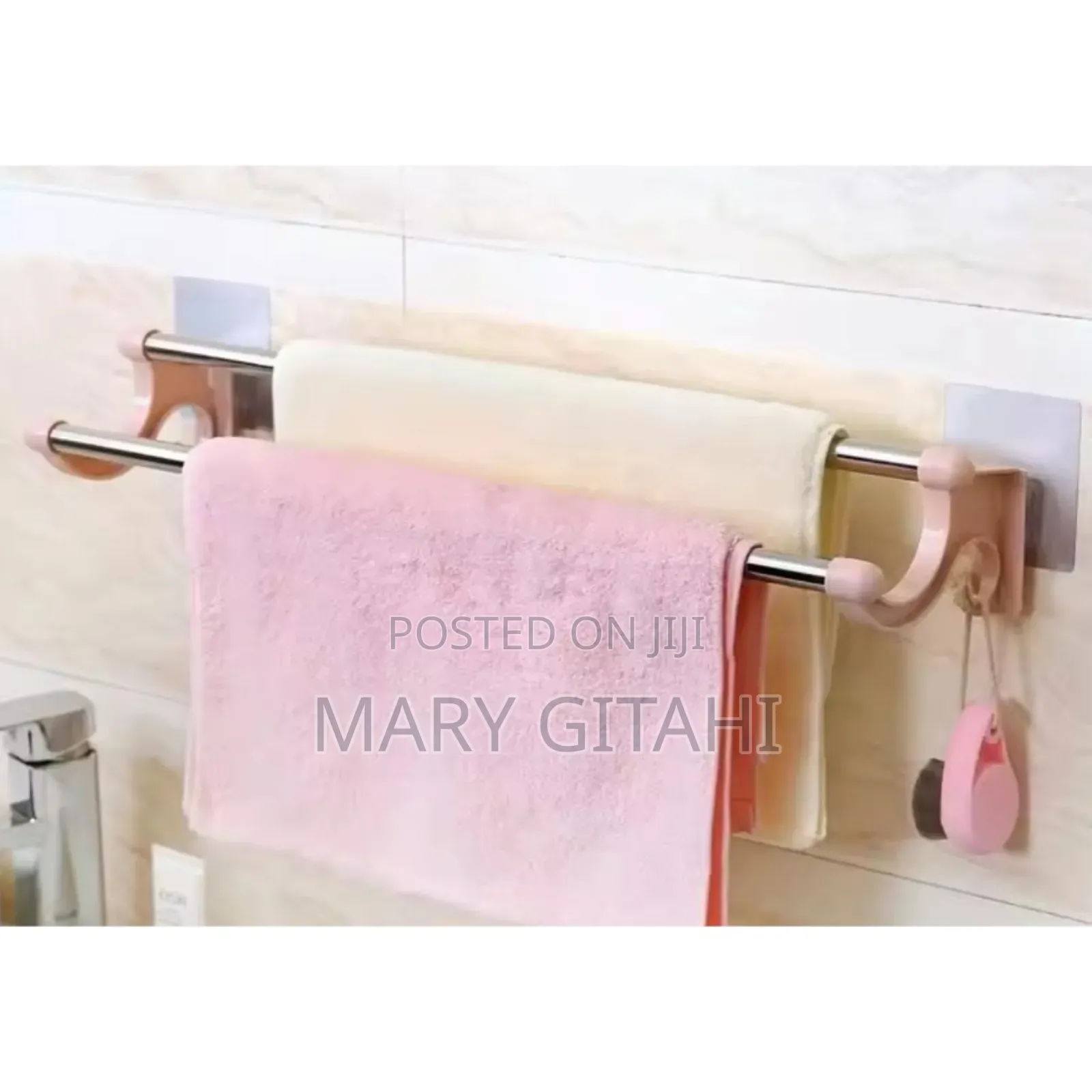 Double Pole Towel Holder, at 