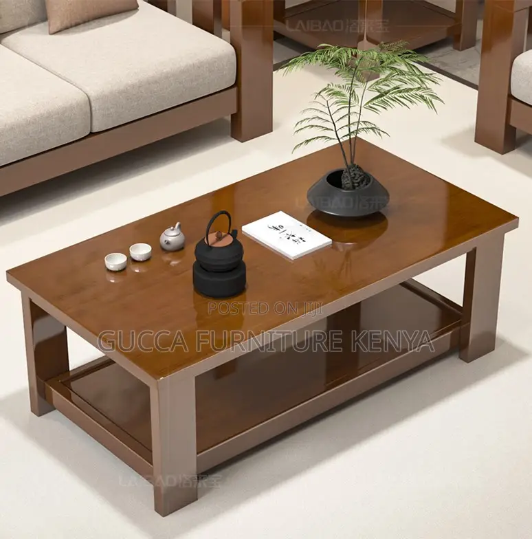 Coffee Tables: 120cm Solid Wooden Long Coffee Table