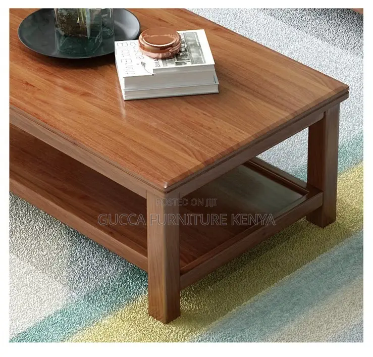 Coffee Tables: 120cm Solid Wooden Long Coffee Table
