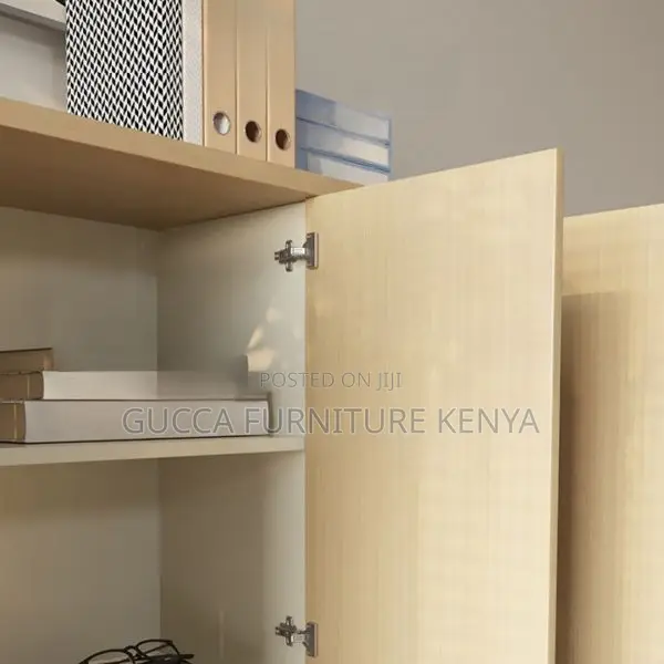 Cabinets:2-Dooroffice Tan Scratch Resistant Credenza Cabinet