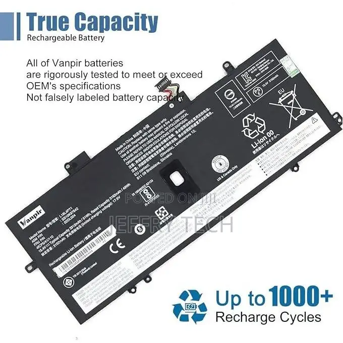 Lenovo Thinkpad Laptop Battery for X1 Yoga 4th 5th Gen X1 Ca