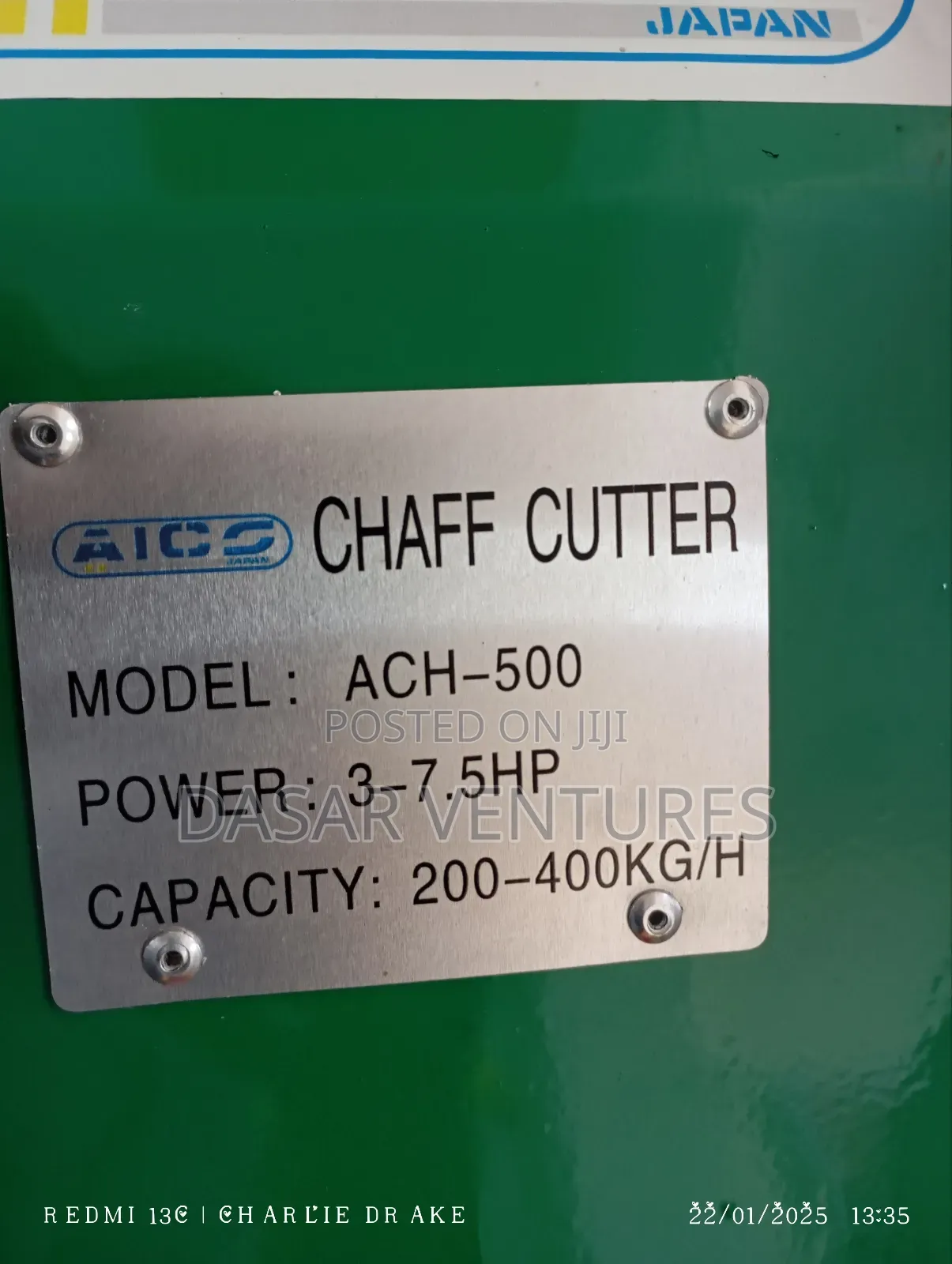 Animal Feed Chopper 400kg/Hr Electric