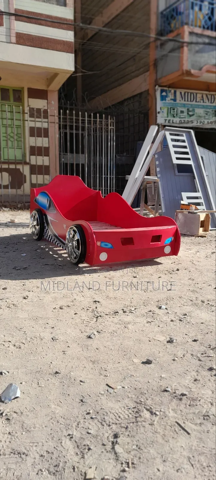 Red Themed Car Bed for Kids