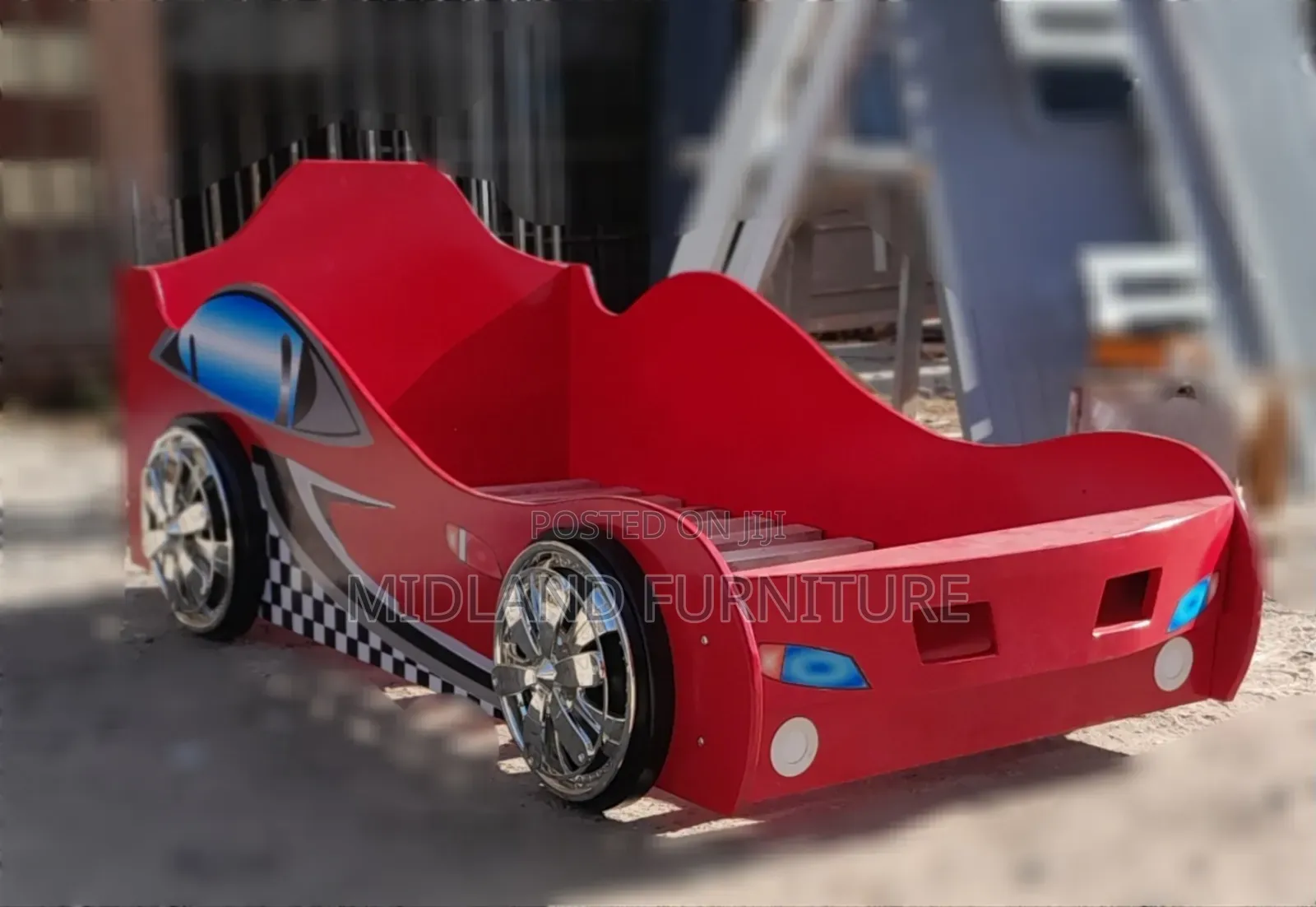 Red Themed Car Bed for Kids