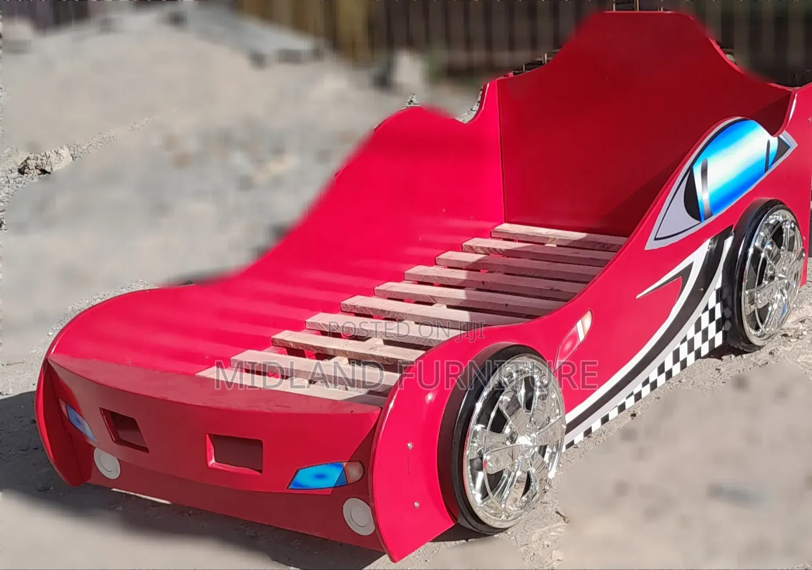 Red Themed Car Bed for Kids