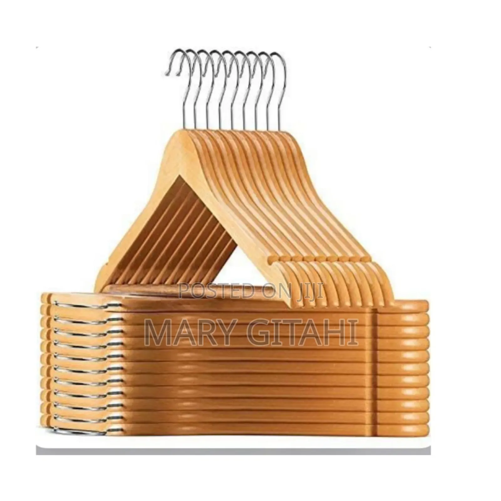 *10pcs Wooden Clothes Hangers at
