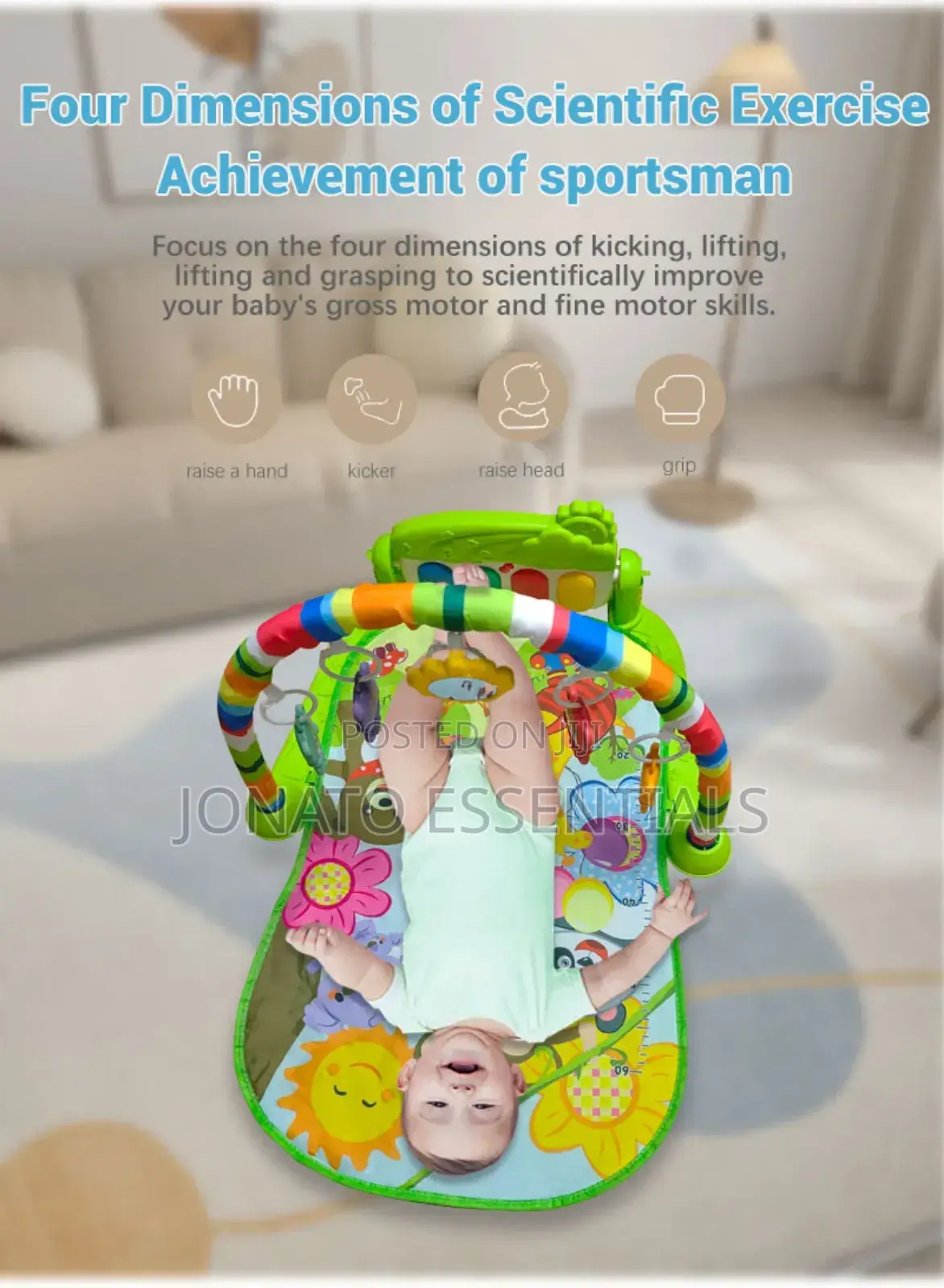 Baby Gym Rack, Piano and Play Mat