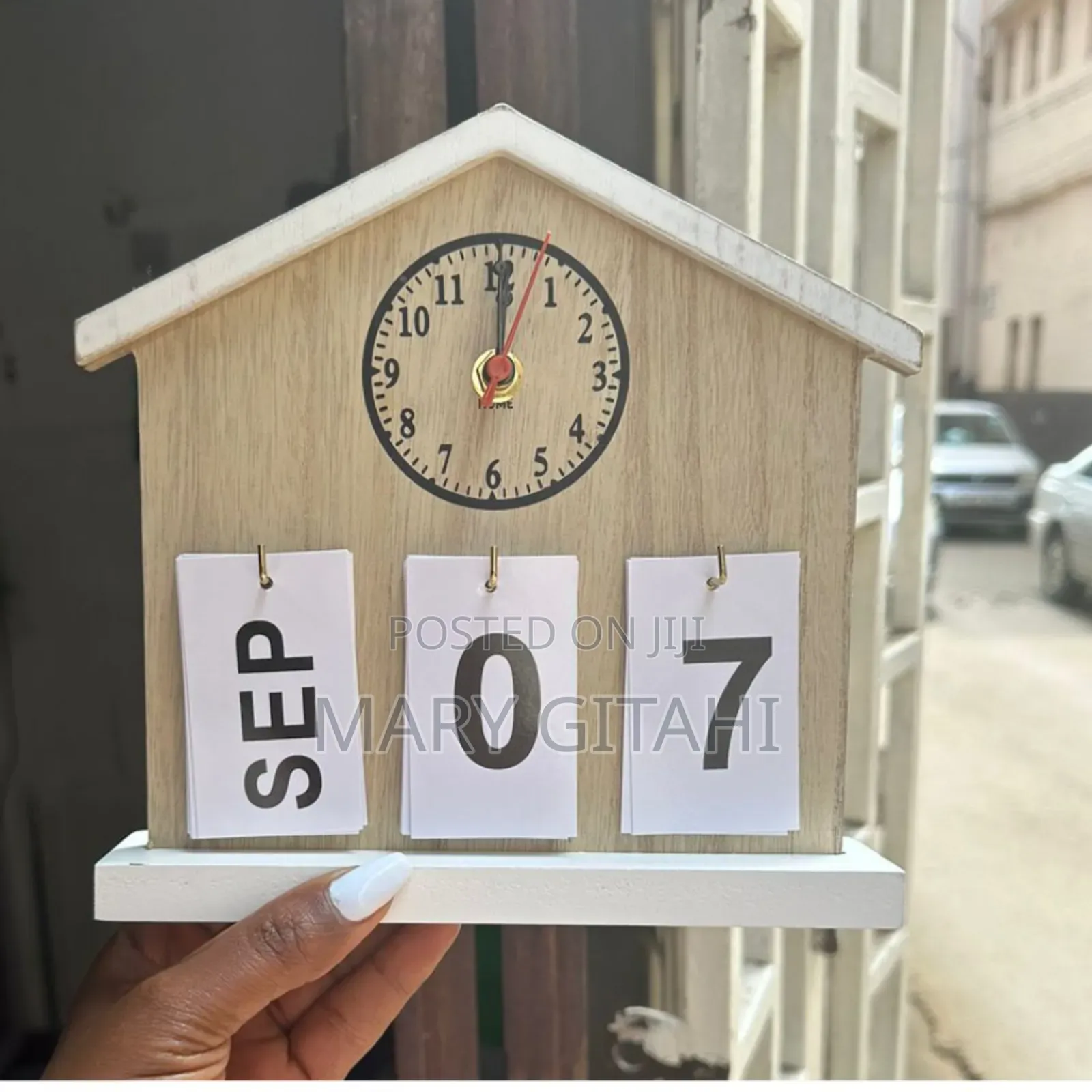 Nordic Style Wooden Perpetual Calendar at 