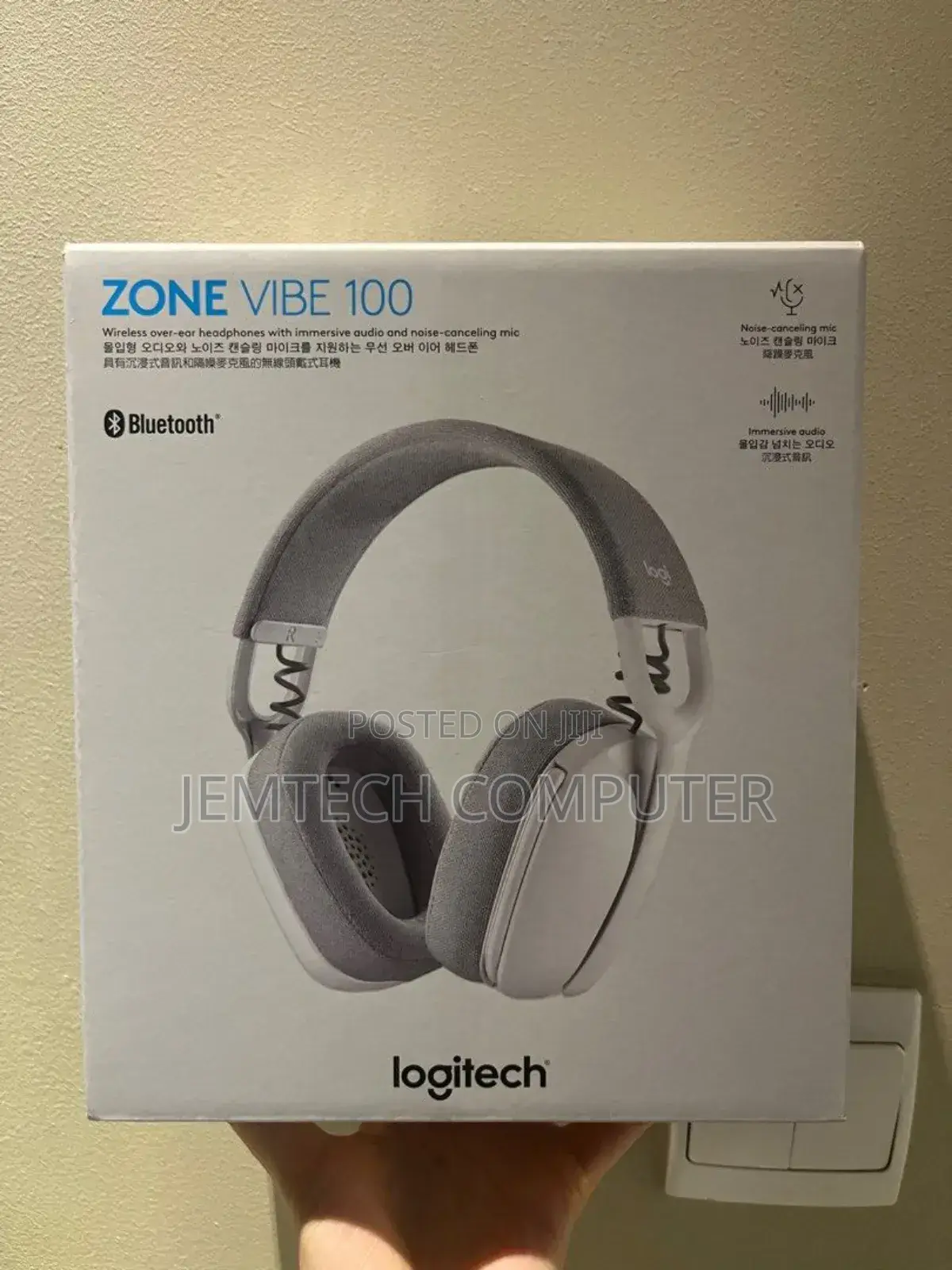 Logitech Zone Vibe 100 Over the Ear Wireless Headphones