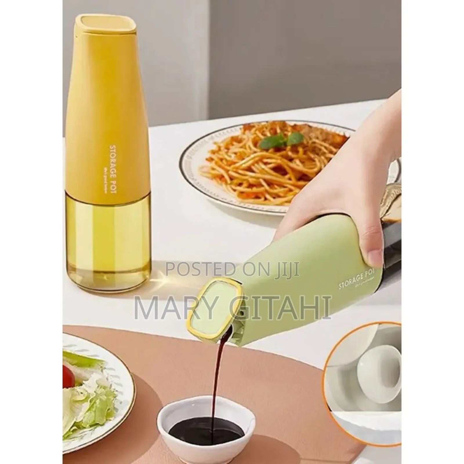 Kitchen Glass Oil Jug-*
