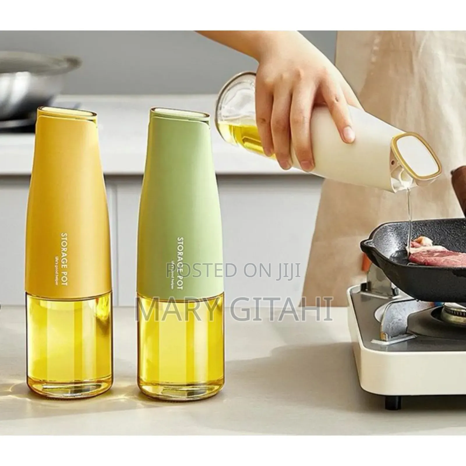 Kitchen Glass Oil Jug Automatic Open Close at 