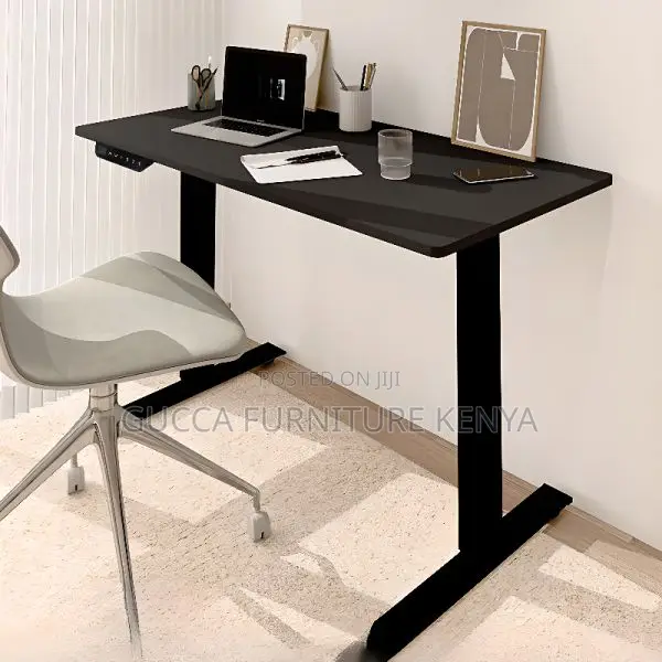 Office Tables:140cm Electric Adjustable Alloy Standing Desk