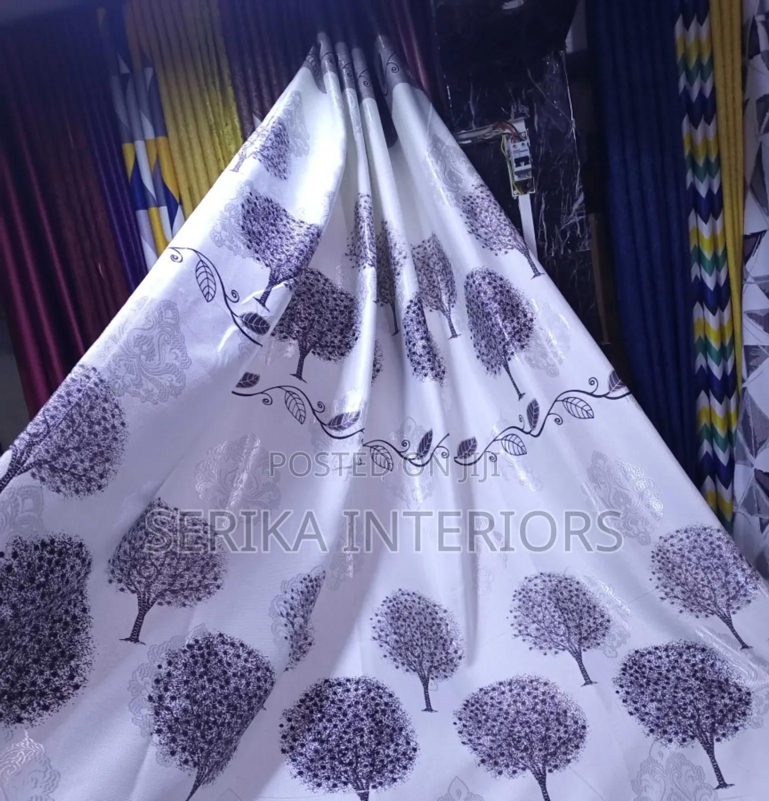 Grey Curtains and White