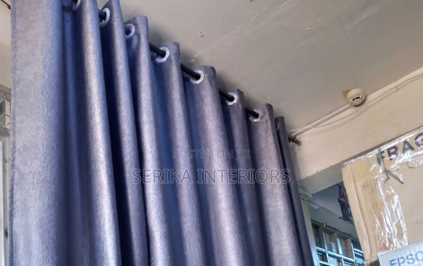Plain Grey Curtains Dark Grey