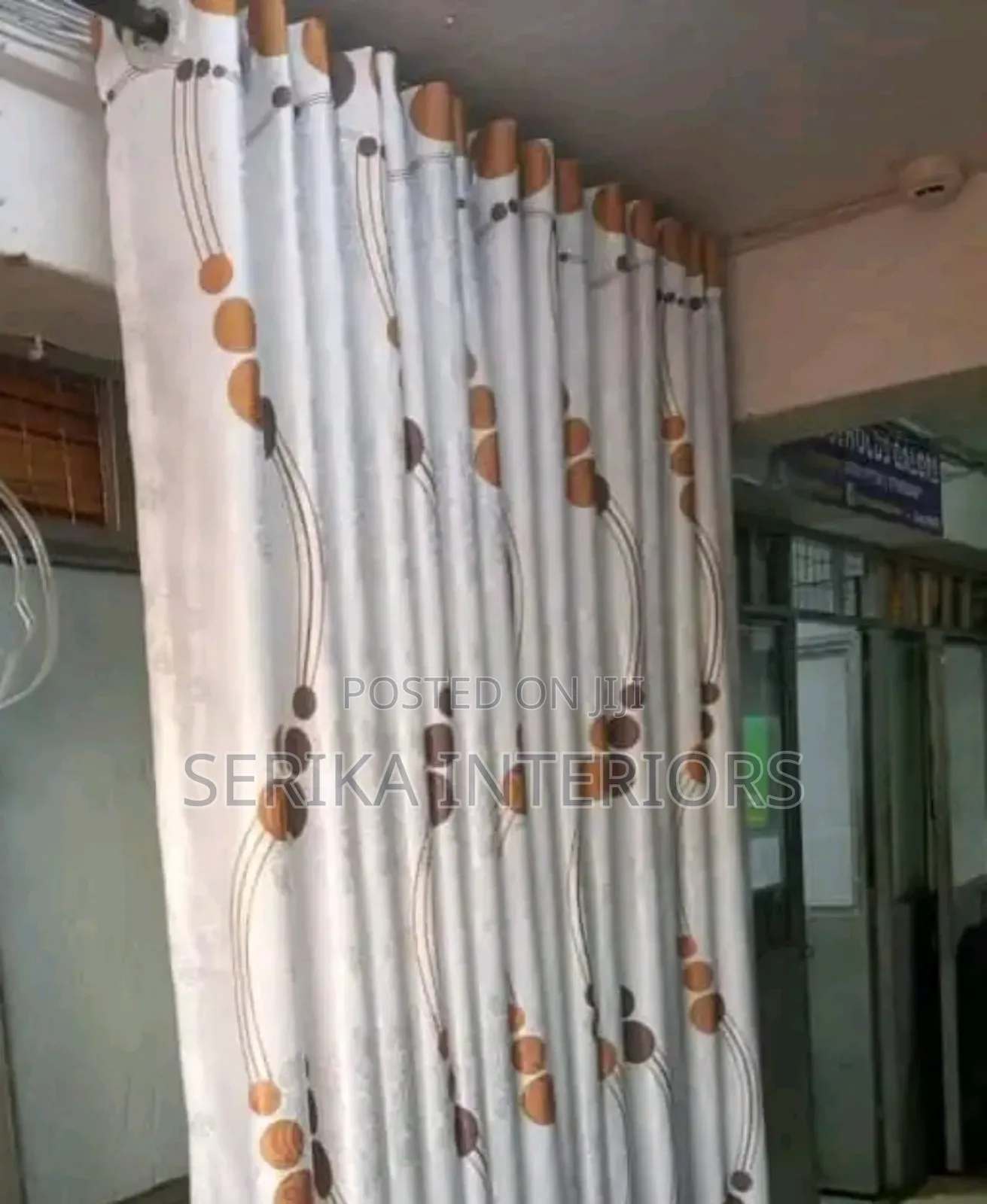 Curtains Polkadot Curtains Brown Mix