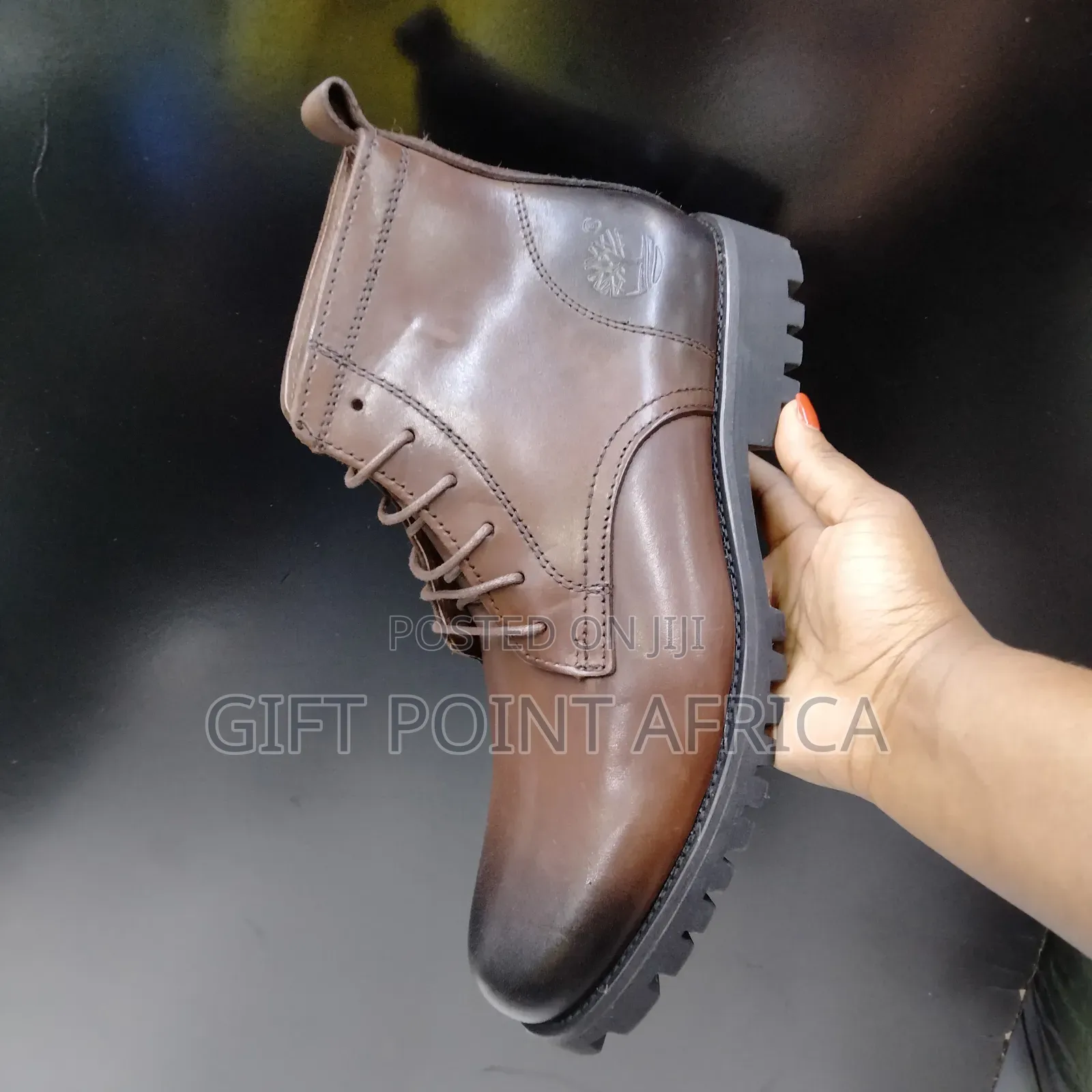 Coffee Brown Timberland Leather Boots for Men