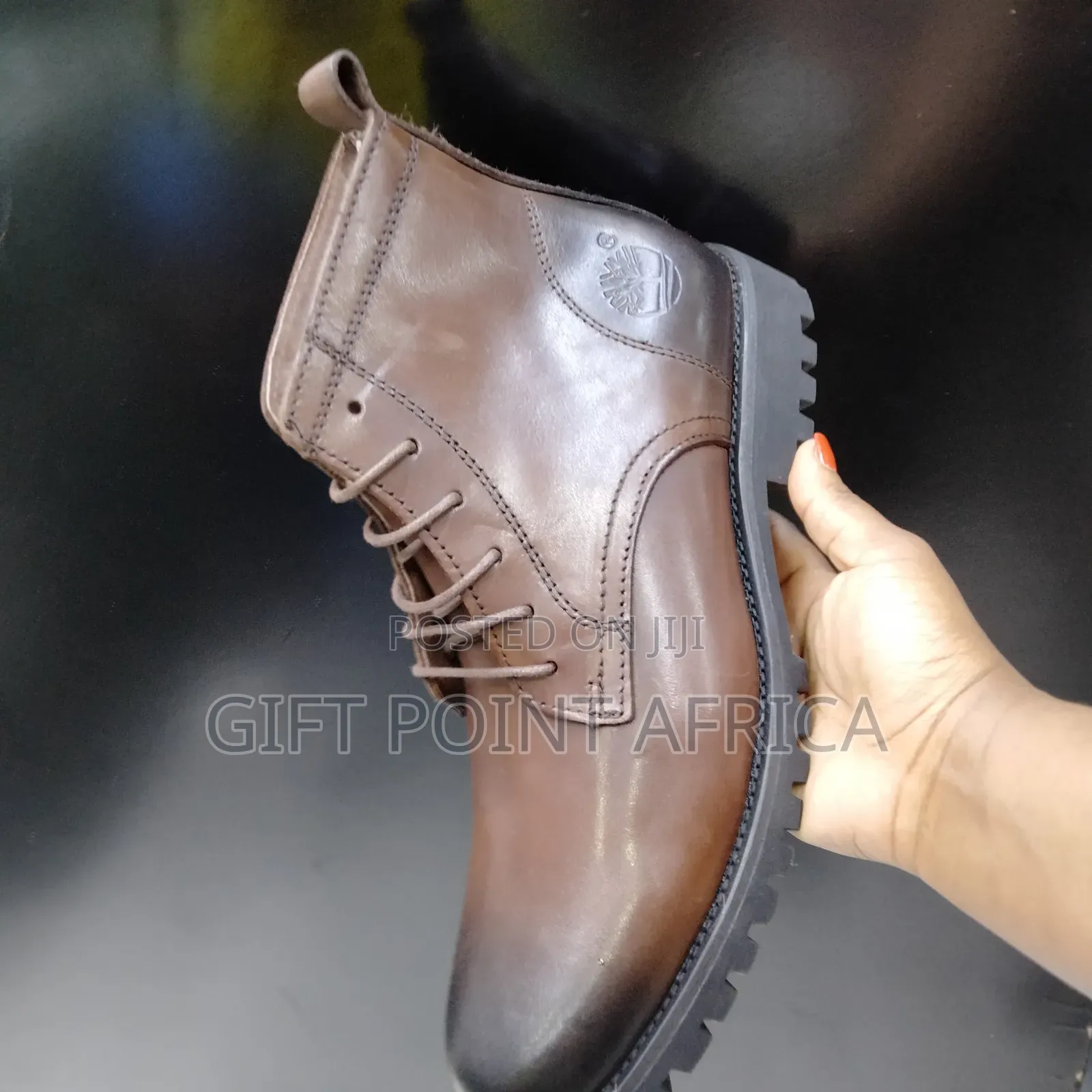 Coffee Brown Timberland Leather Boots for Men