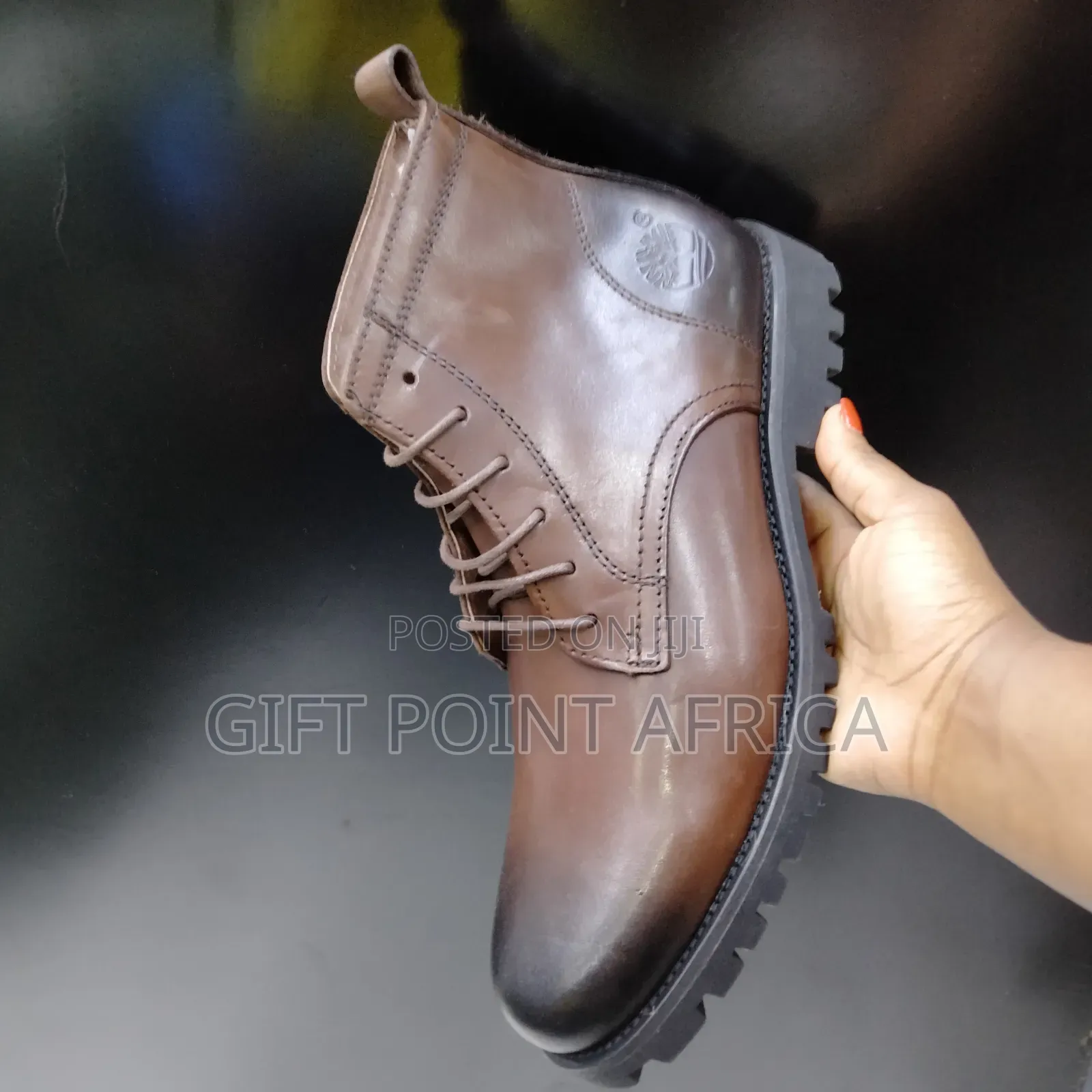Coffee Brown Timberland Leather Boots for Men