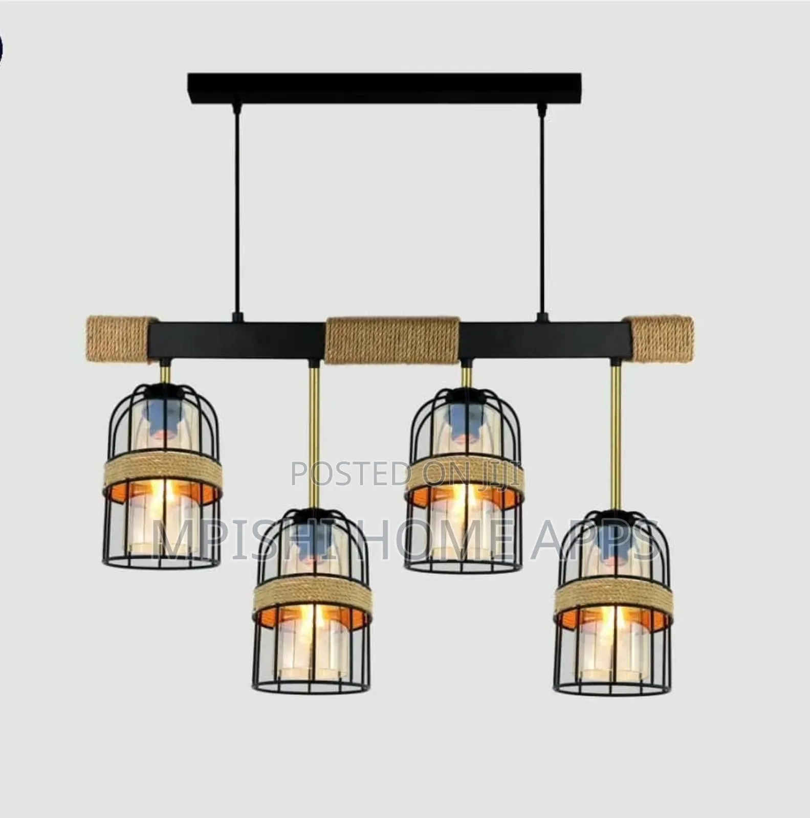 4 in 1 Pendant Light With Straight Base