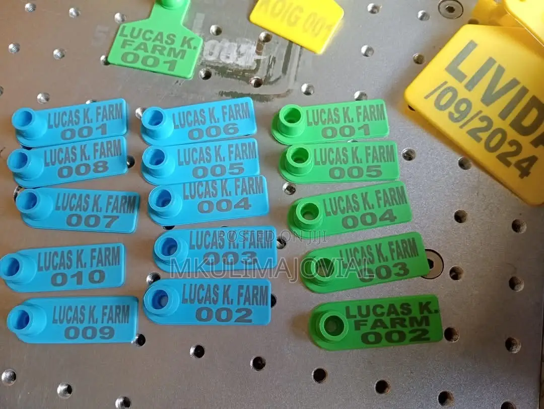 Laser Custom Printed Customized Ear Tags For Sheep/Goats