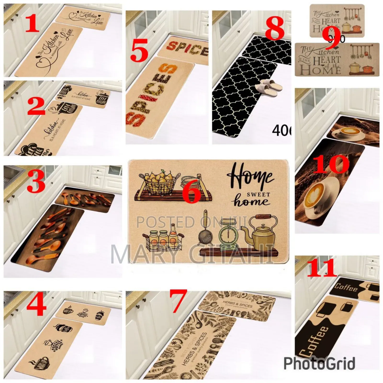 * RUBBER Kitchen Mats* 
 *2pcs Kitchen Mats With Rubber at 