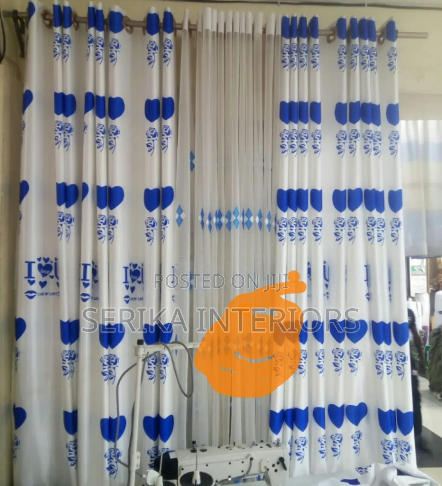 Blue and White Curtains Curtains