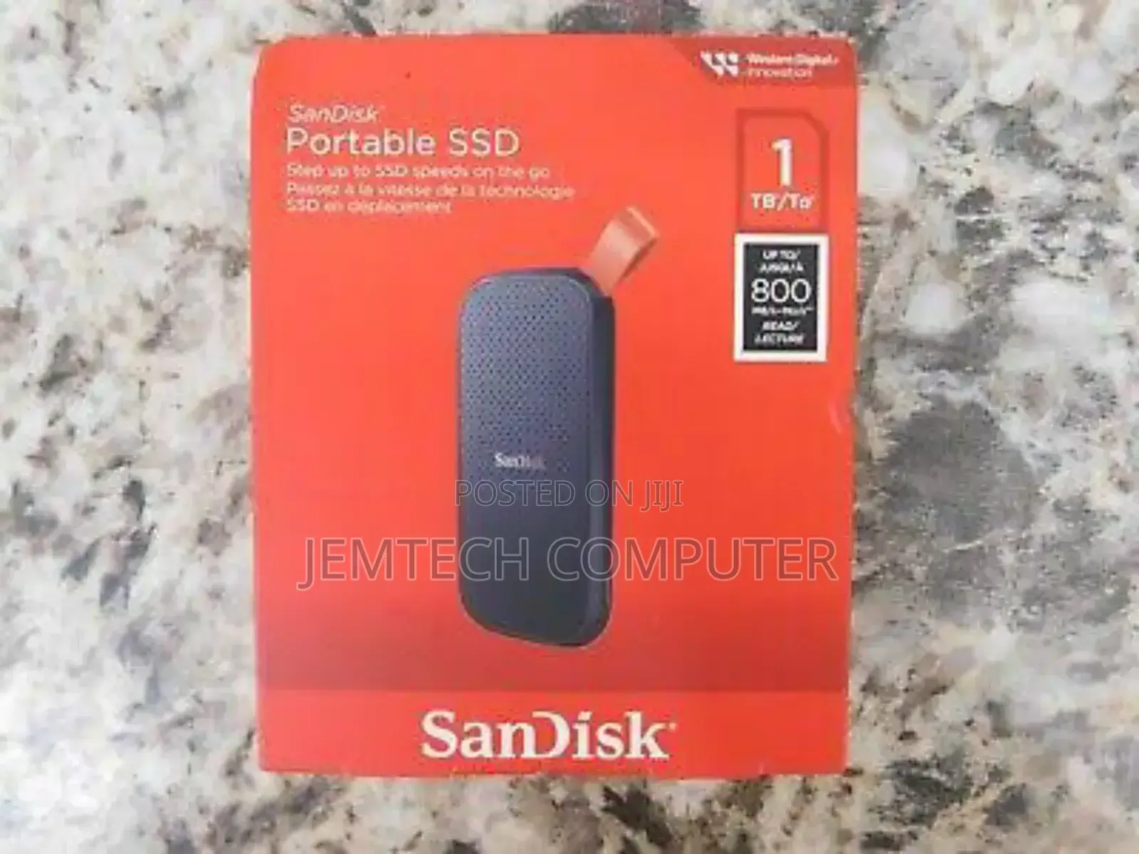 Sandisk E30 Portable External SSD 1tb - Black E30 Sandisk