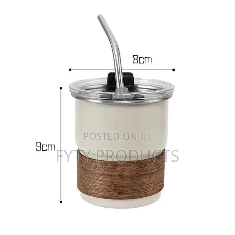 Steel Portable With Lid Anti Scalding With Cup Cover