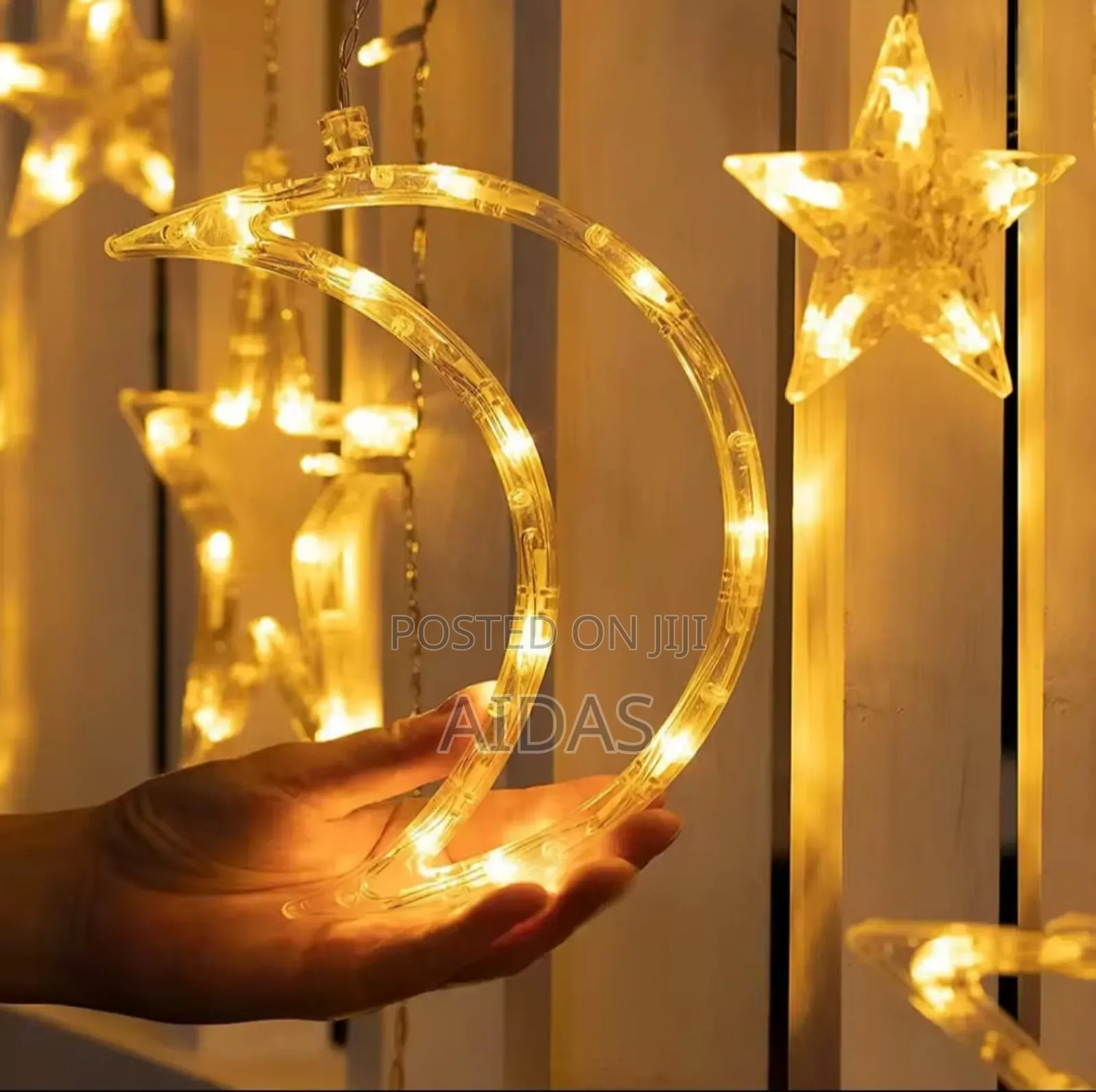 Moon and Star Fairy Lights