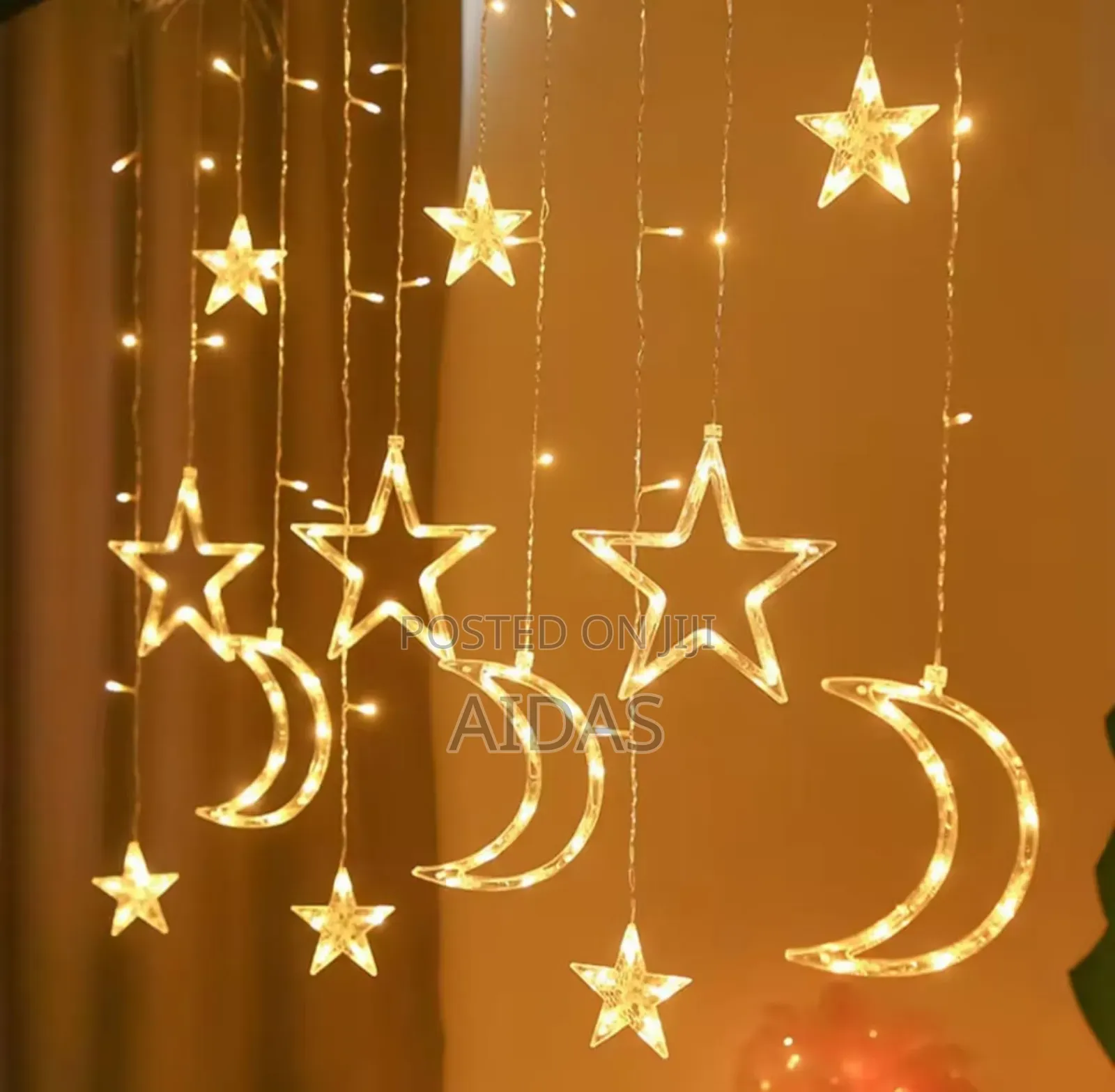 Moon and Star Fairy Lights