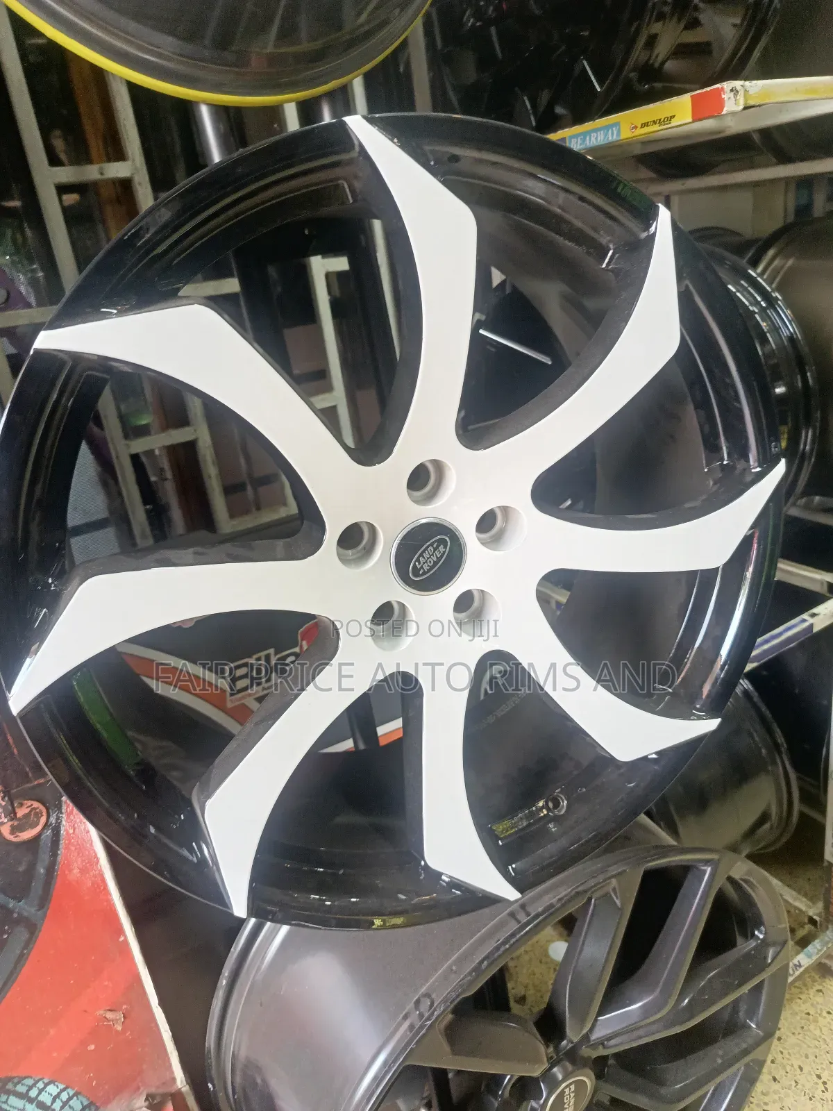 Sports Rims 22 Range Rover White Black