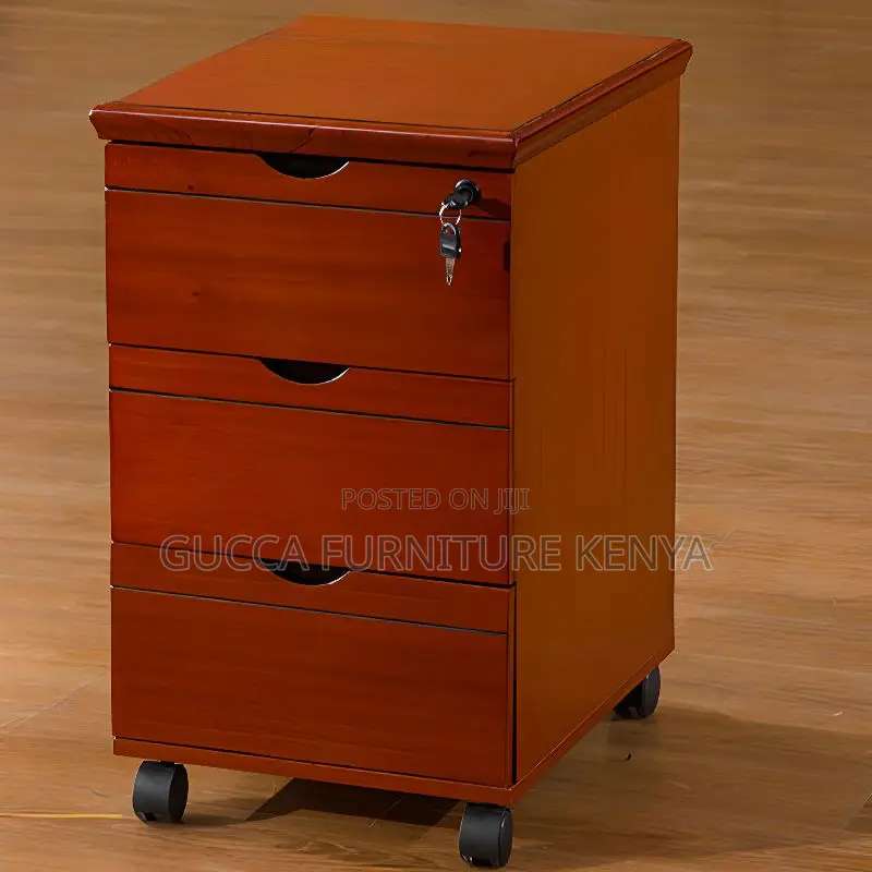 Office Tables:1.6 Meters Executive Mahogany CPU Stand Desk