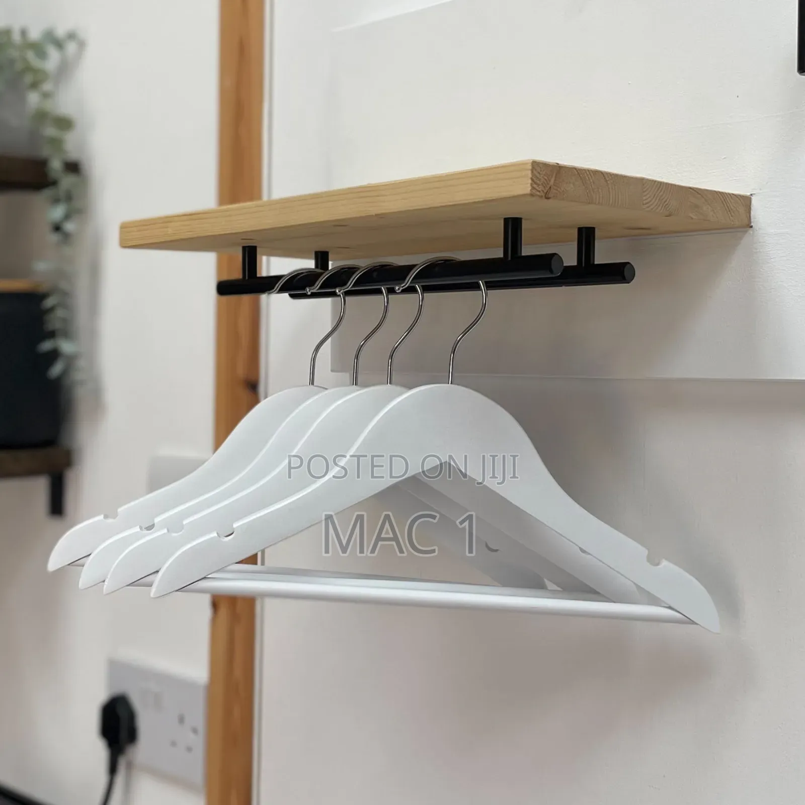 White Luxury Wooden Hangers