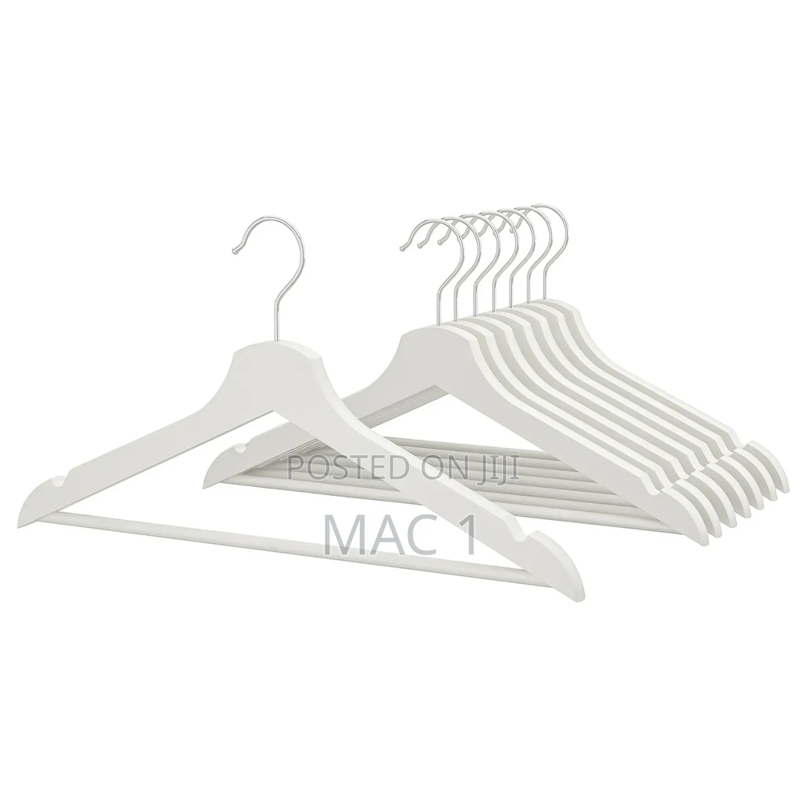 White Luxury Wooden Hangers