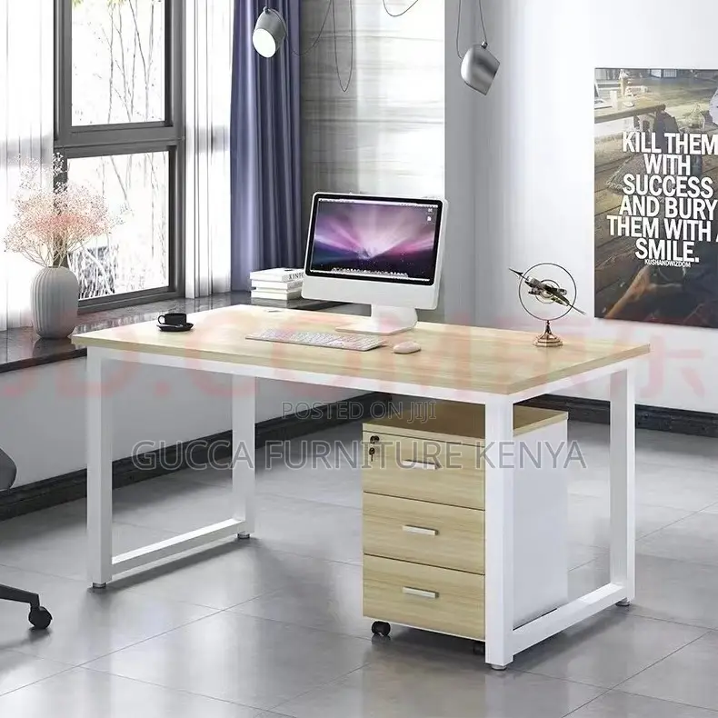 Clerical Desking:1.2 Meters Wooden Top Office CPU Desk