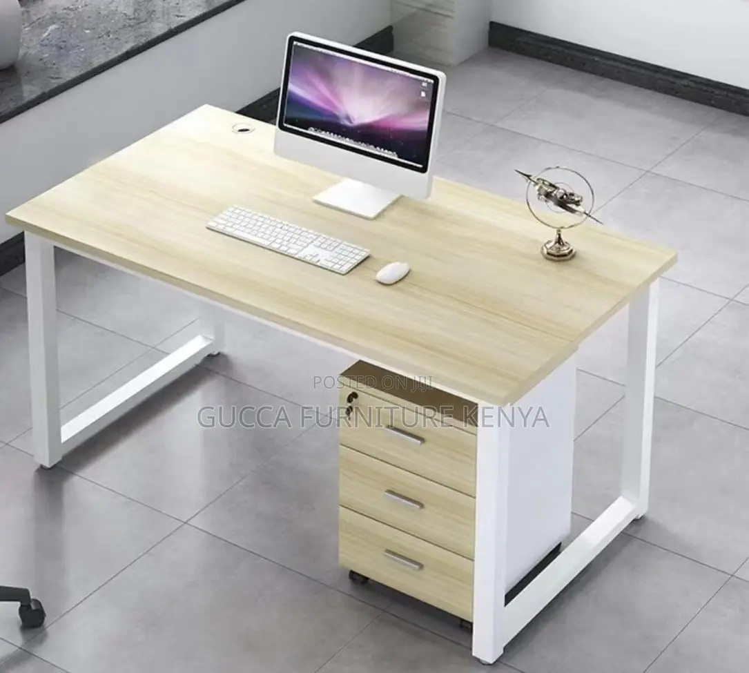 Clerical Desking:1.2 Meters Wooden Top Office CPU Desk