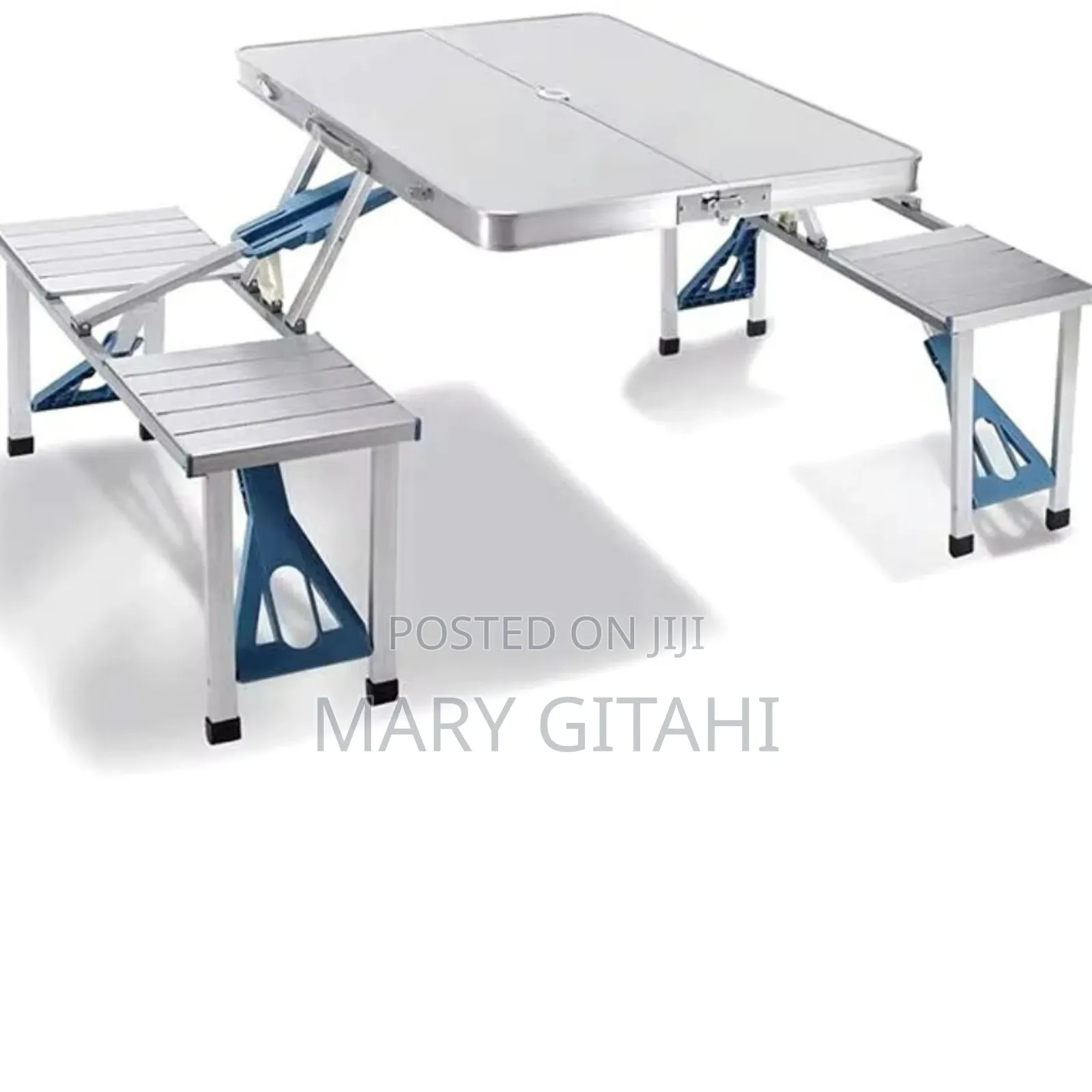 Portable Picnic Camping Chair and Table Set With 4 Seats at 