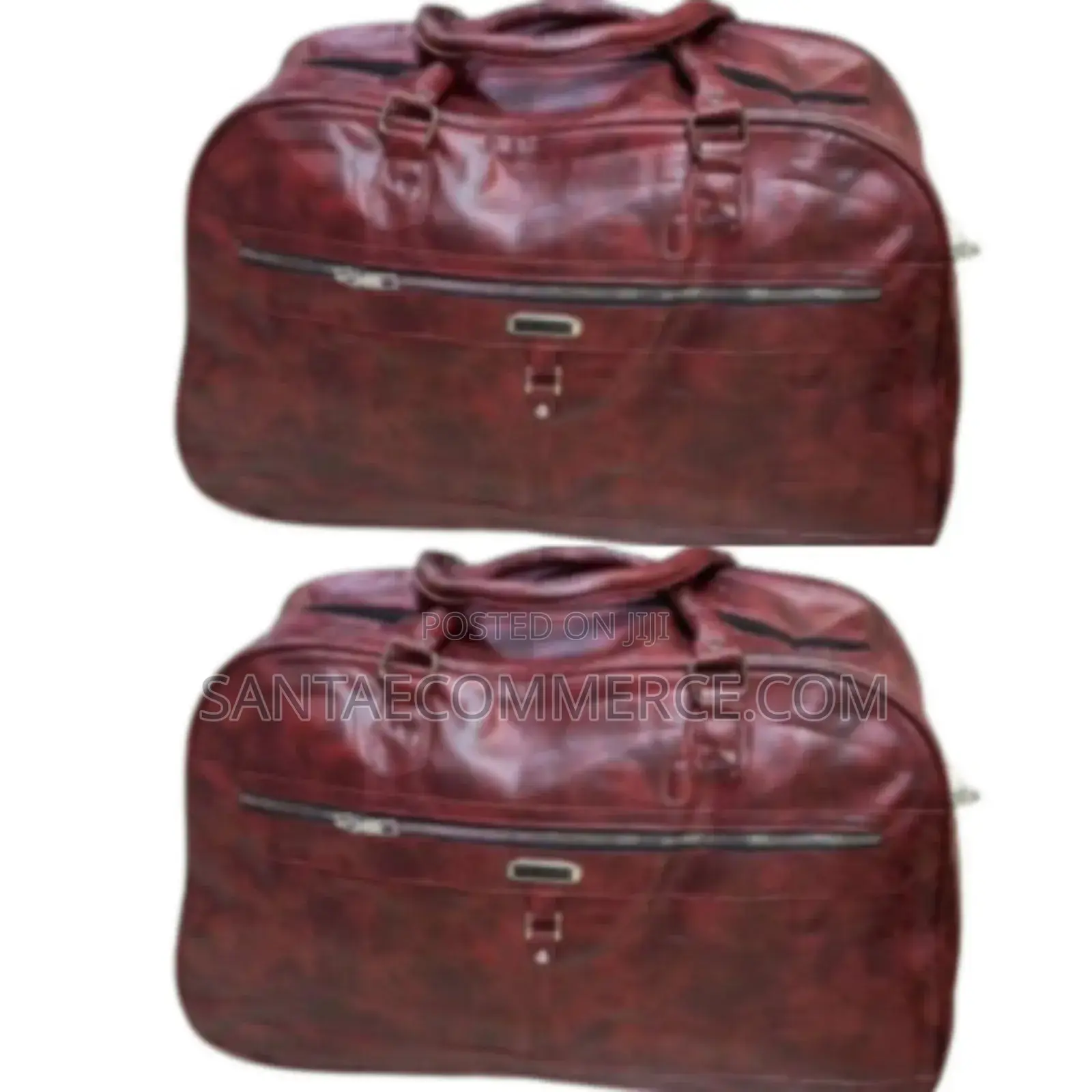 Leather Travel Duffle Bag