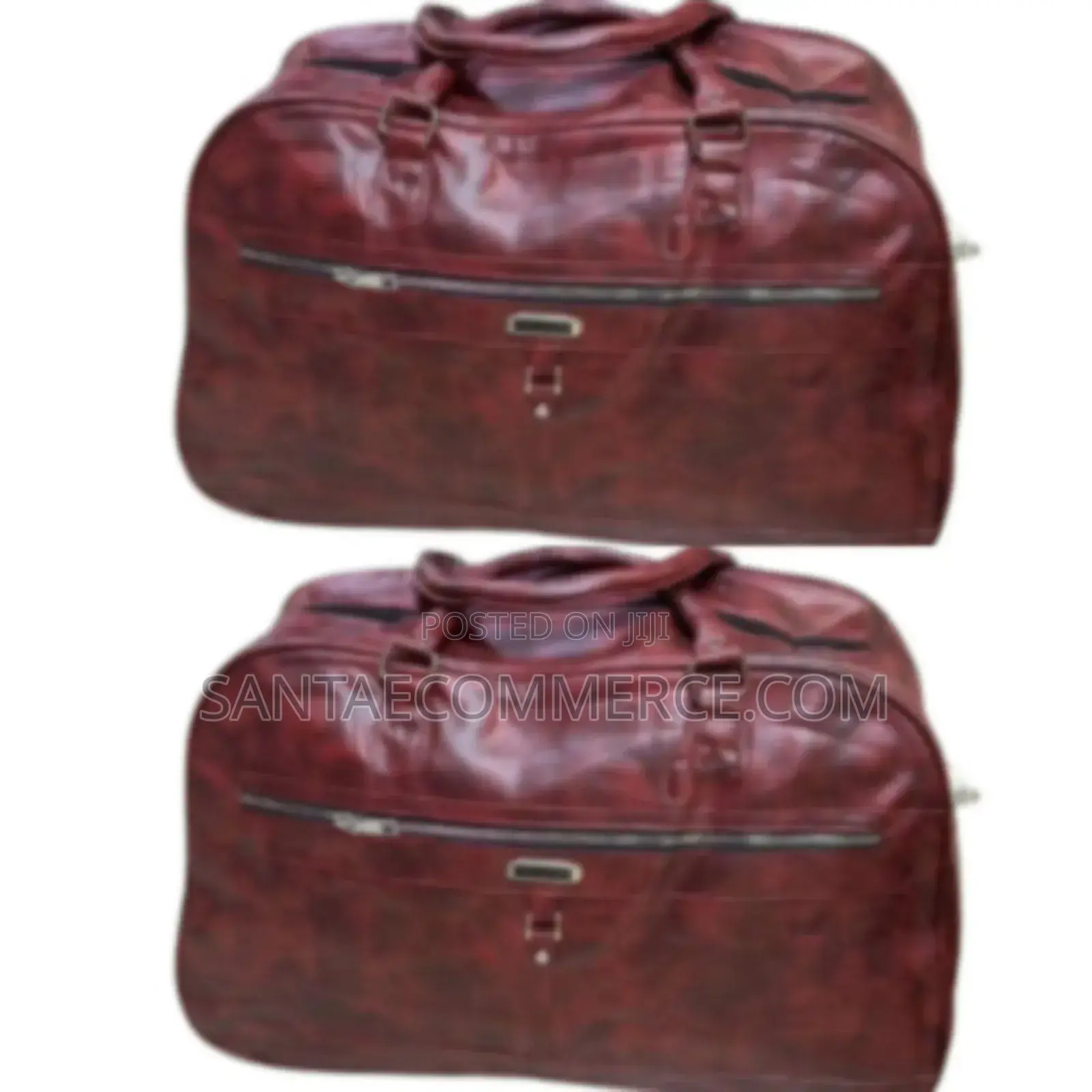 Leather Travel Duffle Bag