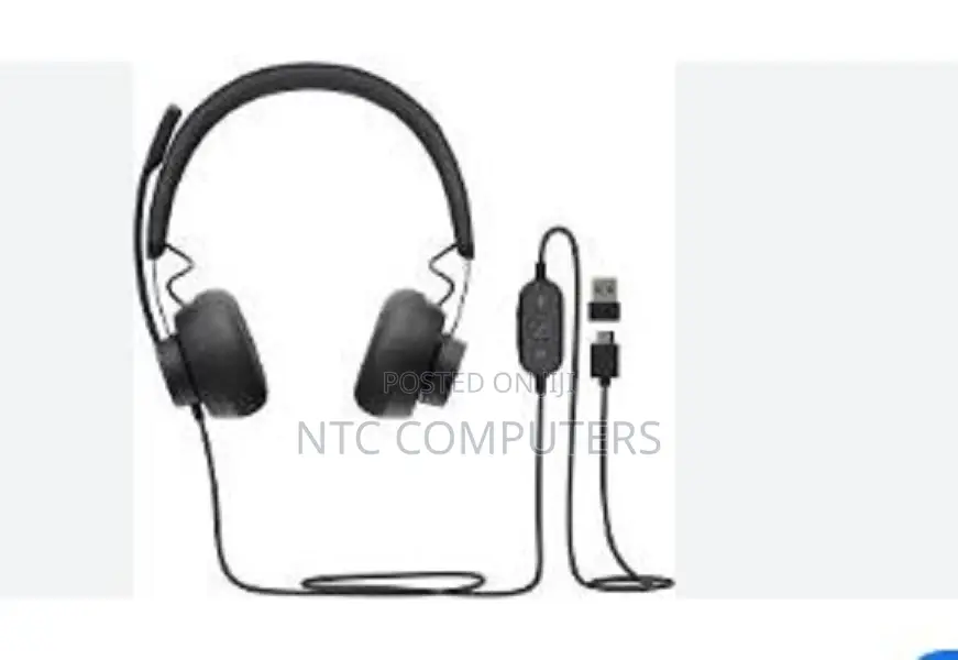 Logitech Zone Wired Headset With Noise-Cancelling Mic .