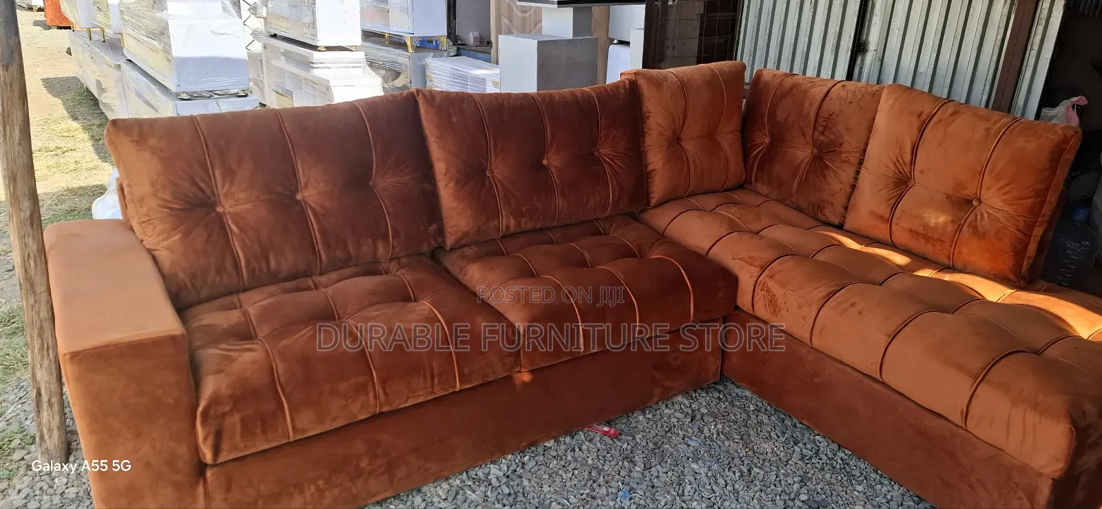 Smart Coner Seat Sofa Burnt Orange