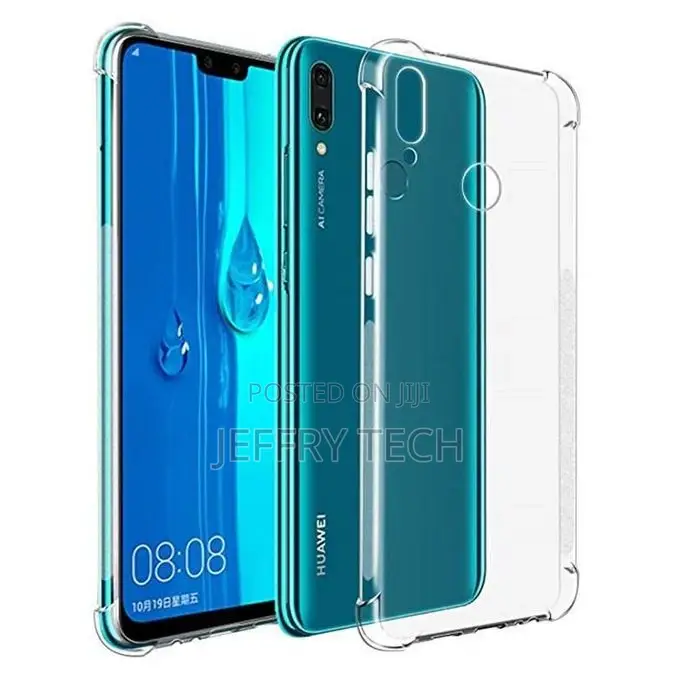 Hard Back Plate and Soft Bumper for Huawei Y9 2019 - Clear